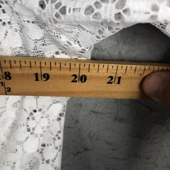 Vintage White Lace Skirt Set Womens Medium Fiary Feminine Victorian Western - Picture 7 of 16